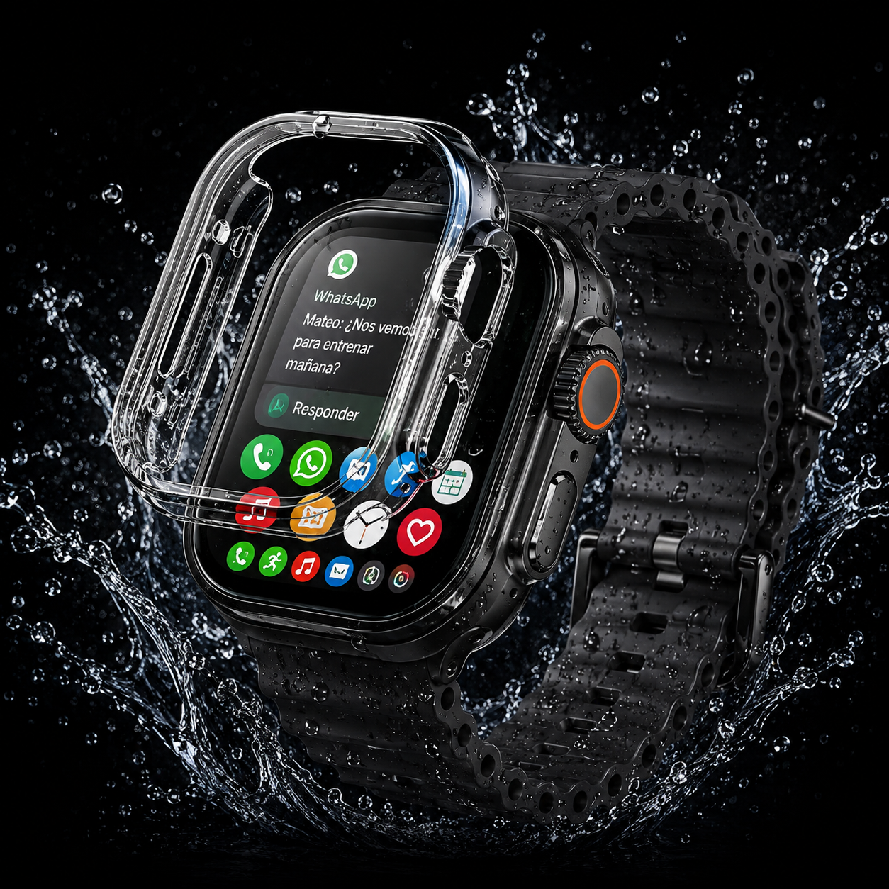 SMARTWATCH PRO MAX ULTRA 5 (100 % SUMERGIBLE 💦 RESPONDE WHATSAPP 📱)