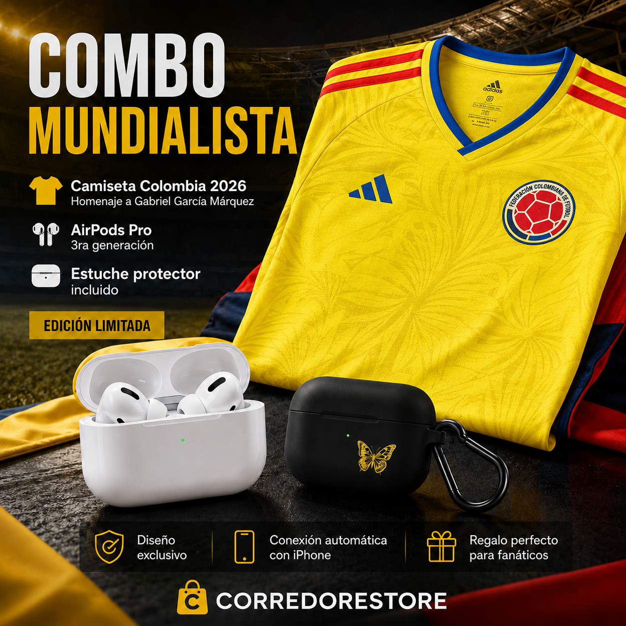 COMBO MUNDIALISTA (CAMISETA + AIRPODS)