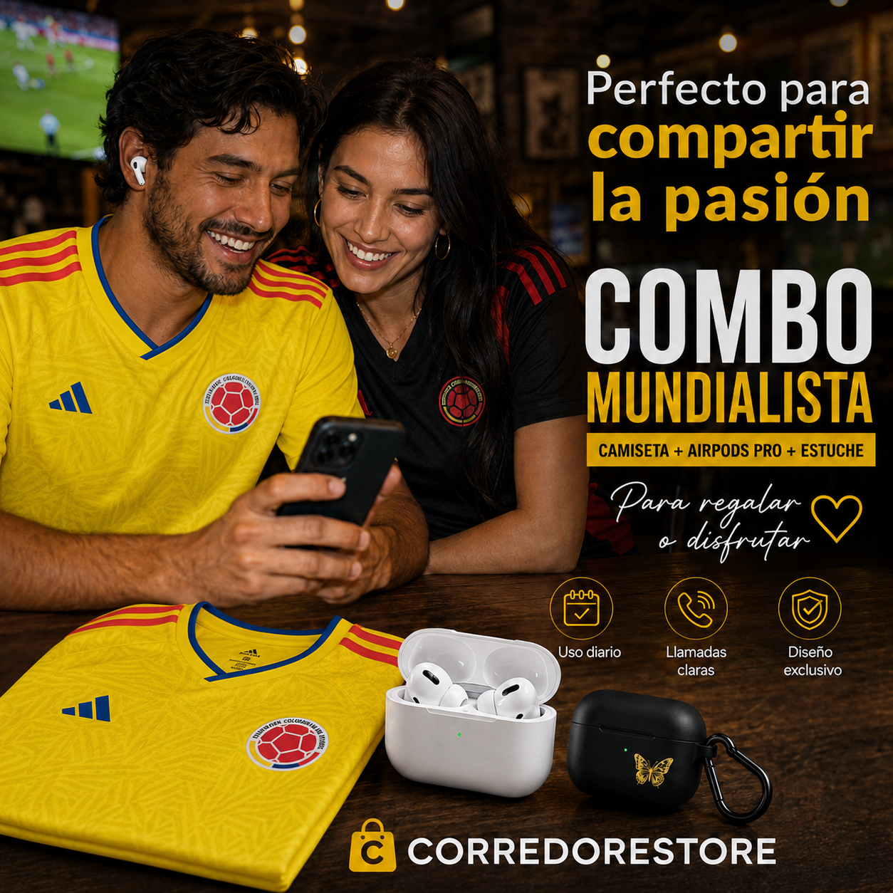 COMBO MUNDIALISTA (CAMISETA + AIRPODS)