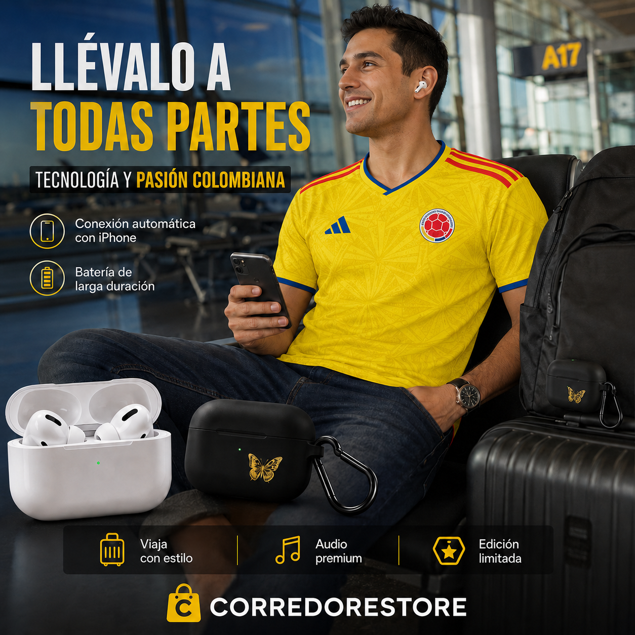 COMBO MUNDIALISTA (CAMISETA + AIRPODS)